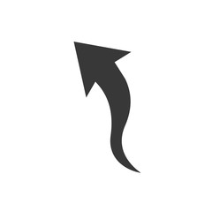 Poster - Arrow icon template color editable. Arrow symbol vector sign isolated on white background. Simple logo vector illustration for graphic and web design.