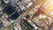 © Punyawee - Aerial city view of Bangkok downtown, Flying over Bangkok, Thailand.