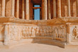 Ancient archaeological site. Ruins of the city of Sabratha, ancient 