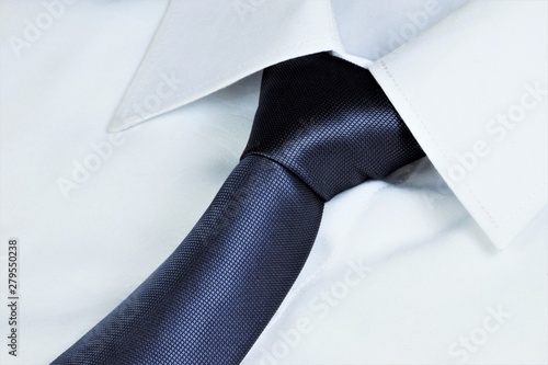 Tie And White Shirt In The Wardrobe Of Men Decoration Accessory