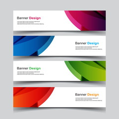 Wall Mural - Vector Abstract design banner web template