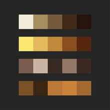 Brown Color Palette Vector Illustration