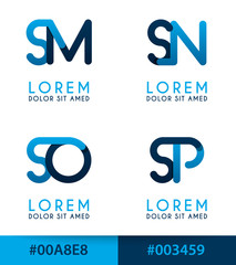 Wall Mural - S alphabet logo concept for company or corporations industry, print various online and offline, promotion advertising and marketing. can be for landing page, template, web, mobile app, poster, website