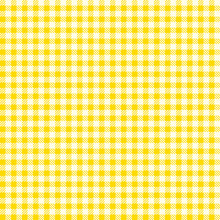 Seamless Checkered Pattern. Coarse Vintage Yellow Plaid Fabric Texture. Abstract Geometric Background.