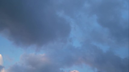 Poster - Dusk sky time lapse. Nature composition.