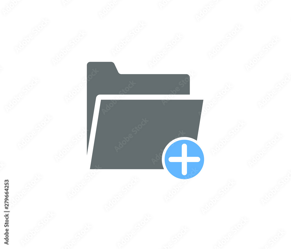 Open folder icon vector Stock Vector | Adobe Stock