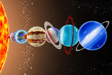 Wall Mural - Neptune - an eighth planet of the solar system