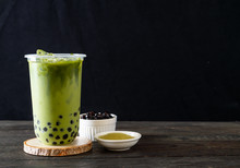 Green Tea Latte With Bubble