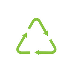 Aufkleber - Recycle icon template color editable. Recycle symbol vector sign isolated on white background. Simple logo vector illustration for graphic and web design.