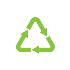 Aufkleber - Recycle icon template color editable. Recycle symbol vector sign isolated on white background. Simple logo vector illustration for graphic and web design.
