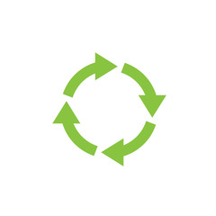 Poster - Recycle icon template color editable. Recycle symbol vector sign isolated on white background. Simple logo vector illustration for graphic and web design.