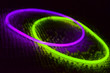 Purple and Green Glow in the Dark Rings