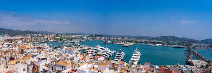 Wall Mural - Ibiza Eivissa skyline from Dalt Vila in Balearics