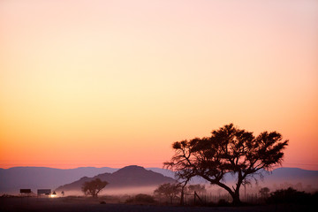 sunrise at sesriem namibia