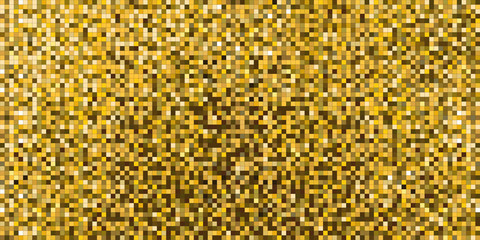 Wall Mural - Gold square sparkle texture. Seamless pattern. Vector