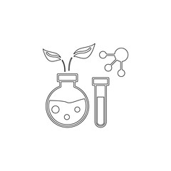 biology, molecule, chemical icon. Element of genetics and bioenginnering for mobile concept and web apps icon. Outline, thin line icon for website design and development, app