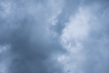 Dark Storm clouds sky background 