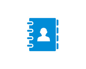 Wall Mural - address book icon symbol vector