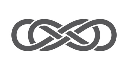 vector infinity icon symbol. isolated on white background.