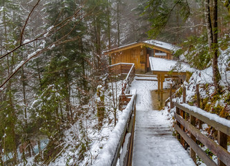 Canvas Print - bavarian winter scenery