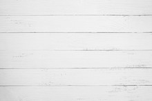 Vintage White Wood Background - Old Weathered Wooden Plank Painted In White Color.