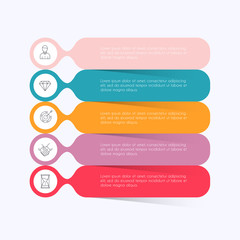 Wall Mural - vector info graphics for your business presentations. can be used for website layout, numbered banne