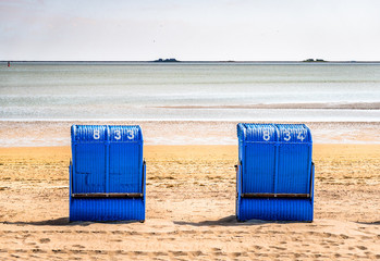 Poster - hooded beach chairs