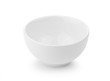 empty white bowl isolated on white background