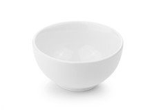 Empty White Bowl Isolated On White Background