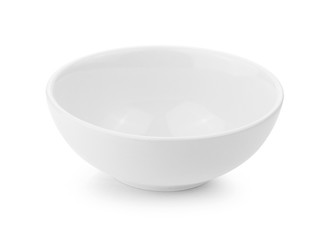 Wall Mural - white bowl isolated on white background