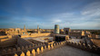 Roofs of Khiva by sunset