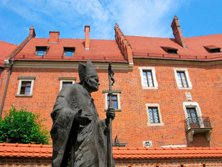 Monument to Pope John Paul II in Krakow