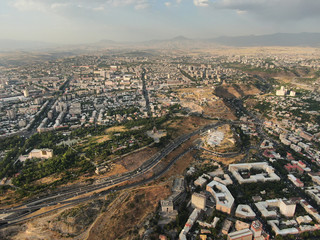 Wall Mural - Fascinating view on Yerevan City, Capital of Armenia