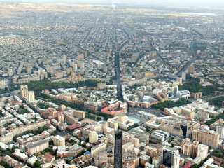 Wall Mural - Fascinating view on Yerevan City, Capital of Armenia