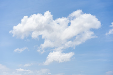 Wall Mural - Beautiful background of a clouds in the blue sky close up.