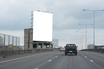 Blank billboard for new advertisement.