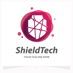 Canvas Print - Shield Tech Logo Design Template