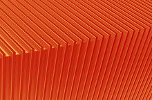 The Abstract Orange Metal Pattern Background. 3D Illustration.