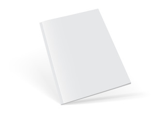 Poster - white magazine on white background mock up 