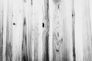 Poster - Subtle halftone vector wooden texture overlay. Monochrome abstract splattered background.
