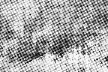 Poster - Subtle halftone vector texture overlay. Monochrome abstract splattered background.