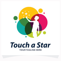 Canvas Print - Take a Star Logo Design Template