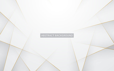 modern abstract light silver background vector. elegant concept design with golden line.