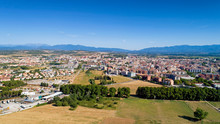 Aerial View Of Figueres City In Catalonia