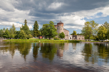 Wall Mural - Savonlinna, Finland - Olavinlinna castle