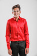 © Niks Ads - Indian / Asian Collage boy in red shirt and wearing spectacles