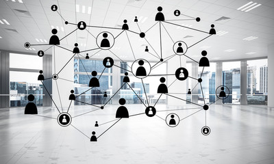 networking and wireless connection as concept for effective modern business
