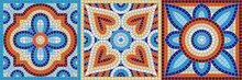 Ancient Mosaic Ceramic Tile Pattern.