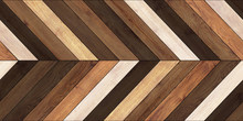 Seamless Wood Parquet Texture Horizontal Chevron Various Brown