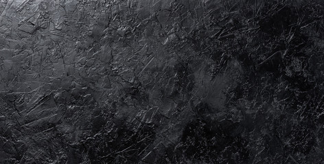 Wall Mural - Black stone texture, dark slate background, top view